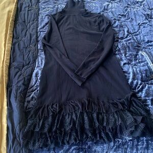 Dark navy sweater dress